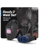 CleanAir Ready2Weld hegesztő készlet VERUS hegesztőpajzs + AerGO levegőbefúvásos légzésvédő