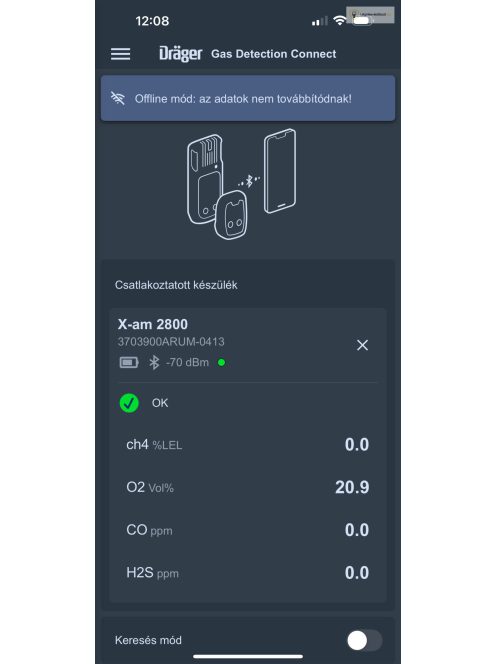 Drager X-AM 2800 4 gázos hordozható légtérelemző készülék