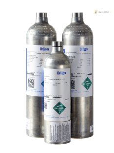   Drager teszt gáz, kalibráló gáz, 60 liter H2S,CO,CO2,CH4,O2 N2-ben
