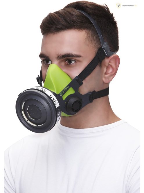 BLS SGE46 félálarc, szabványos zsinórmenetes csatlakozós