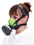 BLS SGE46 félálarc, szabványos zsinórmenetes csatlakozós