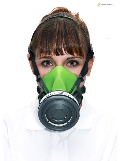 BLS SGE46 félálarc, szabványos zsinórmenetes csatlakozós