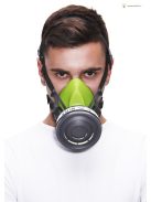 BLS SGE46 félálarc, szabványos zsinórmenetes csatlakozós