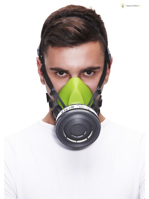 BLS SGE46 félálarc, szabványos zsinórmenetes csatlakozós