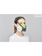 BLS 4000S ikerszűrős félálarc, szilikon alapanyagból