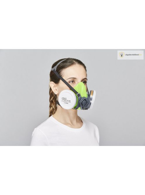 BLS 4000S ikerszűrős félálarc, szilikon alapanyagból