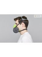 BLS 4000S ikerszűrős félálarc, szilikon alapanyagból