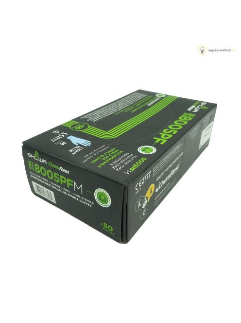 SHOWA 8005PF vegyszerálló nitril kesztyű (biológiailag lebomló)