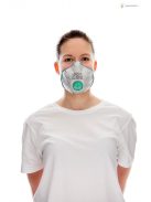 BLS Zer0 31 FFP3 R D többször használható részecskeszűrő félálarc