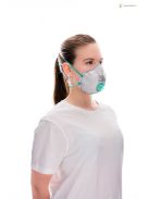 BLS Zer0 31 FFP3 R D többször használható részecskeszűrő félálarc