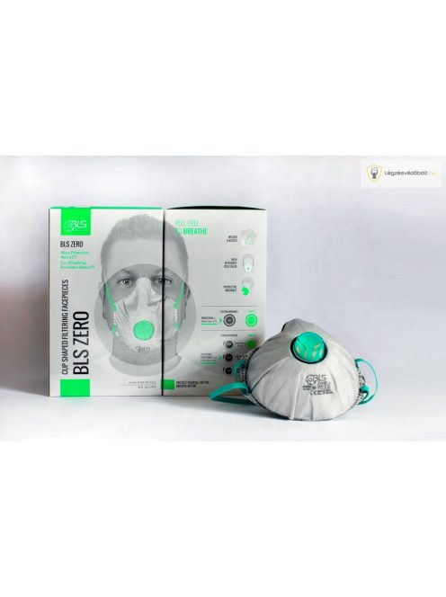 BLS Zer0 31 FFP3 R D többször használható részecskeszűrő félálarc