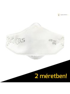 BLS 670 NEXT FFP2 NR D (S) részecskeszűrő maszk