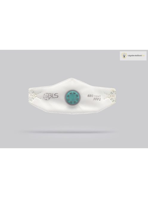 BLS 680 NEXT FFP2 NR D (S) szelepes részecskeszűrő maszk