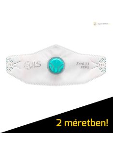   BLS zer0 33 FFP3 R D (S méret) szelepes részecskeszűrő maszk