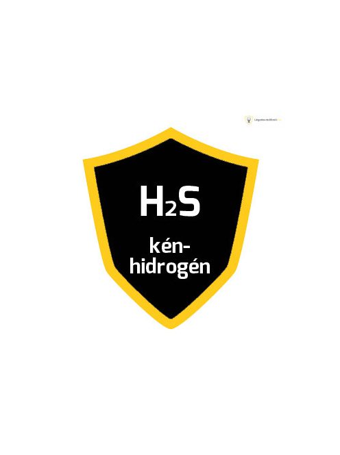 Kalibráló gáz, 34 liter H2S (kén-hidrogén) 10ppm koncentrációban, nitrogénben