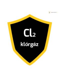   Kalibráló gáz, 34 liter Cl2 (klórgáz) 10ppm koncentrációban nitrogénben
