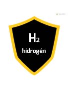 Kalibráló gáz, 34 liter H2 (hidrogén) 200ppm koncentrációban levegőben