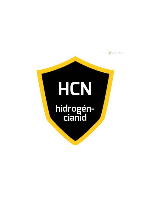 Kalibráló gáz, 34 liter HCN (hidrogén-cianid) 10ppm koncentrációban, nitrogénben