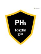Kalibráló gáz, 34 liter PH3 (foszfin) 5 ppm, nitrogénben
