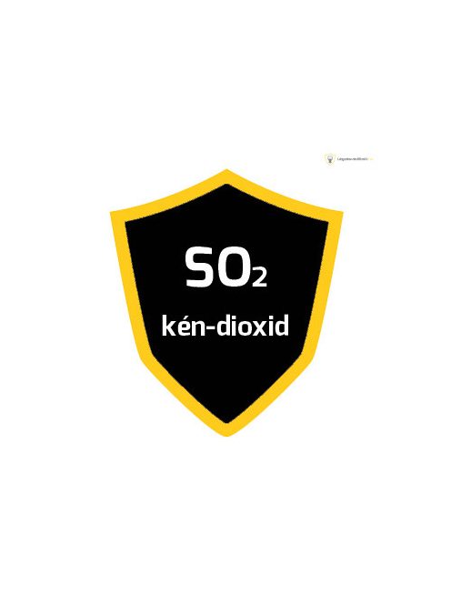 Kalibráló gáz, 34 liter SO2 (kén-dioxid) 5ppm koncentrációban, nitrogénben
