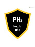 Kalibráló gáz, 58 liter PH3 (foszfin) 1ppm, nitrogénben