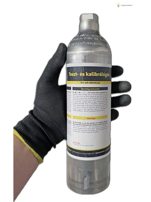 Kalibráló gáz, 34 liter N2O (dinitrogén-oxid) 100ppm koncentrációban levegőben
