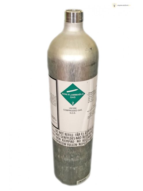 Kalibráló gáz, 58 liter CH4 (metán) 1000 ppm (0,1%)