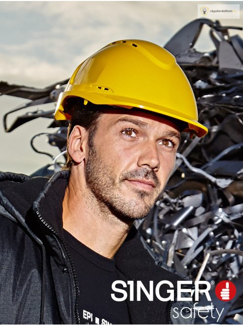 SINGER FORCE védősisak (8 pontos, ABS anyagú, szellőzős, racsnis méretállítás)