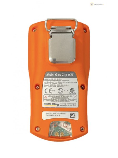 GasClip MGC-IR GÁZDETEKTOR, 4 GÁZOS (O2/LEL/CO/H2S)
