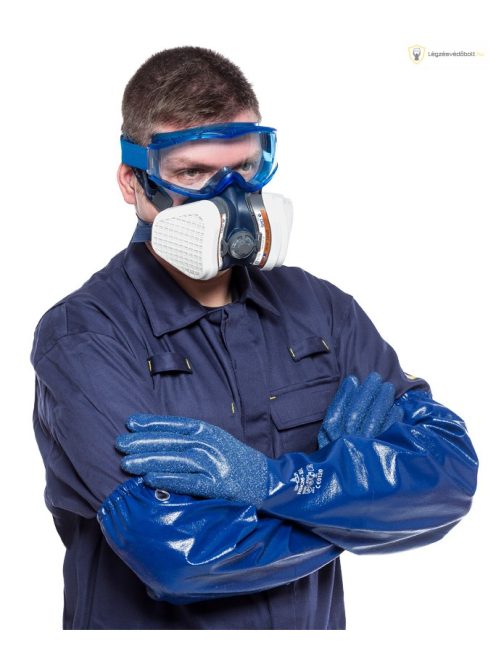 SHOWA NSK26 hosszú szárú nitril vegyszerálló kesztyű (11/XL)