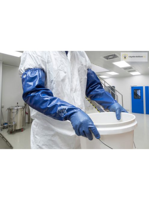 SHOWA NSK26 hosszú szárú nitril vegyszerálló kesztyű (8/S)