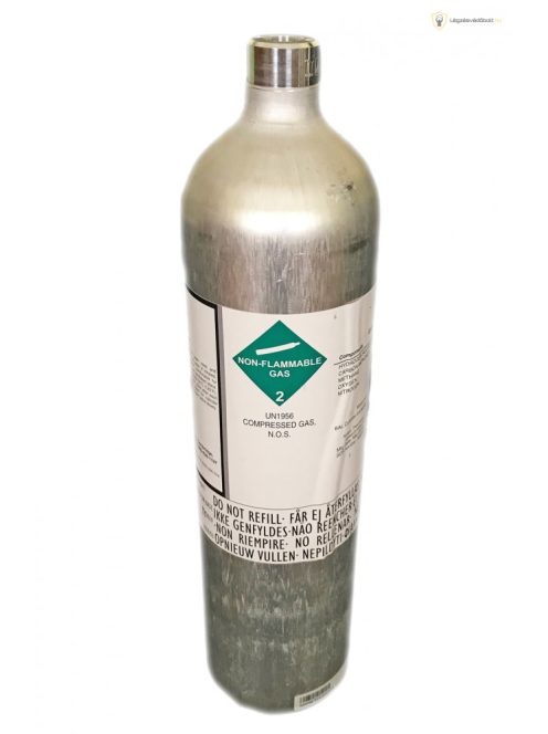 Kalibráló gáz, 116 liter O2 (oxigén) 20,9% koncentrációban, nitrogénben
