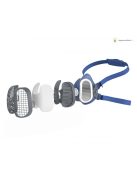 GVS ELIPSE P3 félálarc, kilégzési szűrővel (M/L)