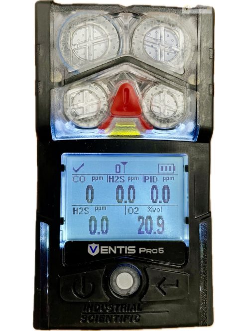 Ventis Pro5 GÁZÉRZÉKELŐ 4 GÁZ MÉRÉSÉRE, O2, CO, H2S, LEL (CH4 metán)