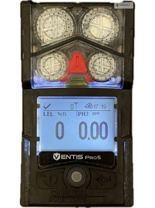 Ventis Pro5 GÁZÉRZÉKELŐ 4 GÁZ MÉRÉSÉRE, O2, CO, H2S, LEL (CH4 metán)